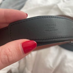 Hermes reversible waist belt size 70cm